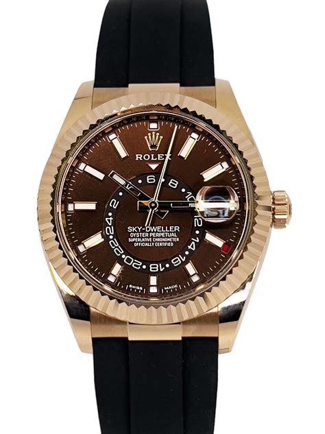 rolex rose gold sky dweller oysterflex|Rolex Sky-Dweller msrp.